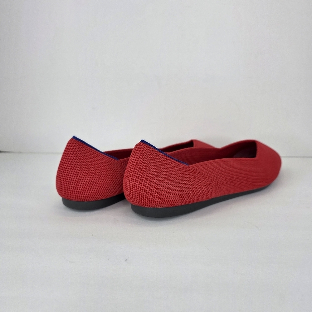 Rothy's "The Point" Pointed Toe Textile  Red Slip On Flats Shoes Women’s Size 8 - Picture 8 of 16